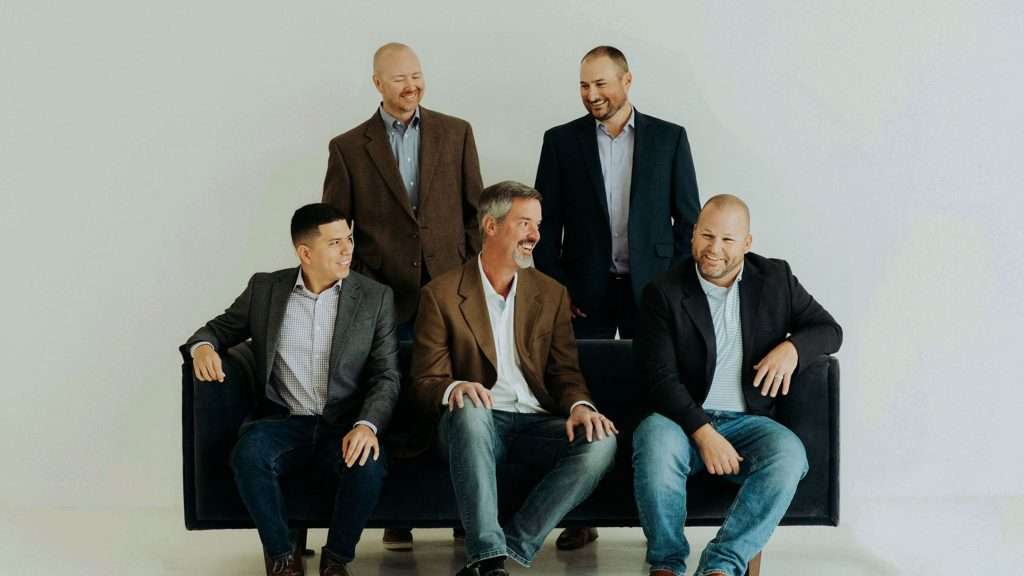 Cody Johnson Landscape Architect and Johnson Volk Partners on a Couch