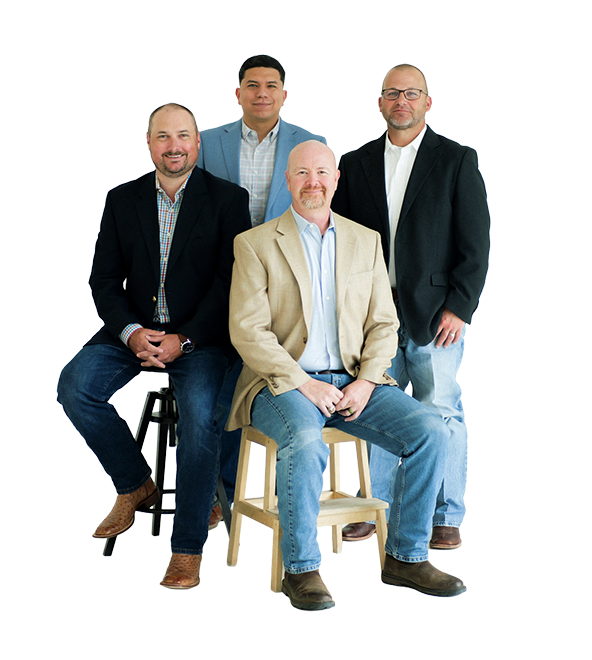 Group of 4 Engineers Working Together